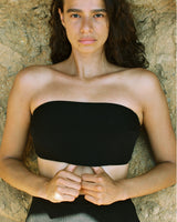 Dume Rib Bandeau Bikini Top