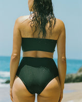 Dume Rib Bandeau Bikini Top