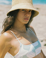 Canyon Bikini Top Abstract Print, Laurel