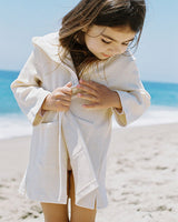 Escondido Girl's Cover Up Waffle Knit, Natural