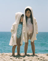 Escondido Girl's Cover Up Waffle Knit, Natural