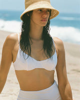 La Costa Rib Underwire Bikini Top, Egret